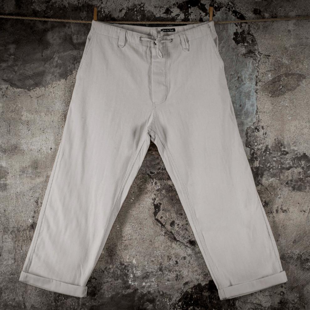 LE PANTALON "LE NERVI" HBT NATUREL