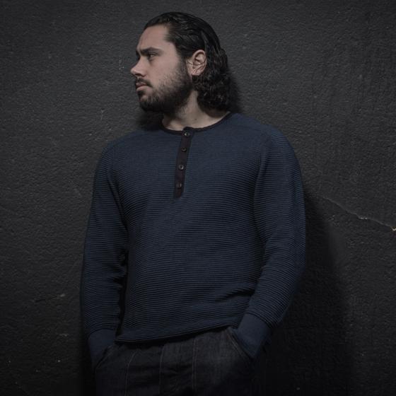 LE THERMAL HENLEY "ALBERT" - INDIGO