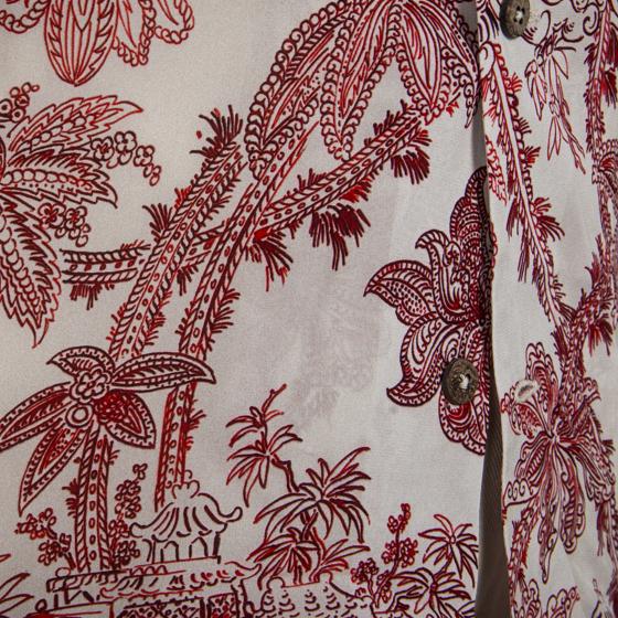 LA CHEMISE HAWAIENNE "TEMPLE RED"