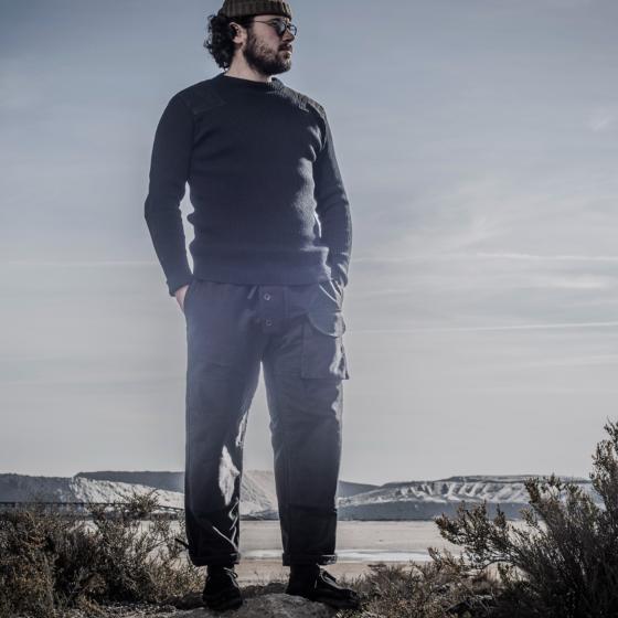 LE PANTALON SUBMARINER - STONED BLUE MOLESKINE