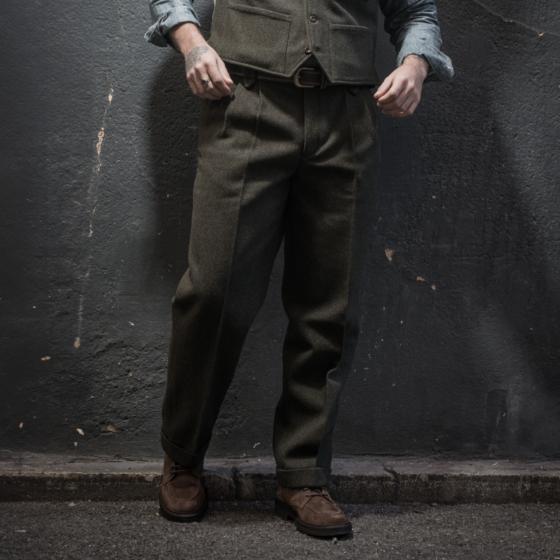 LE PANTALON MILORD - LAINE KAKI