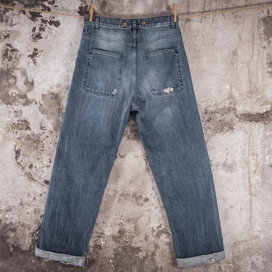 LE PANTALON "PENITENCIER" SELVEDGE USED