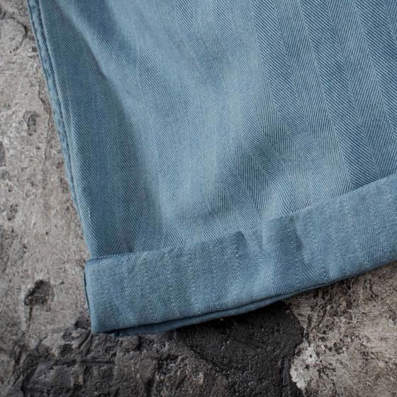 LE PANTALON "LE NERVI" INDIGO STONED