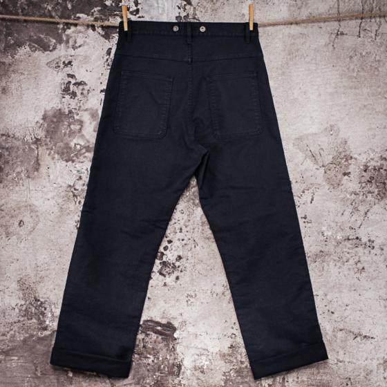 LE PANTALON "PENITENCIER" MOLESKINE NOIR