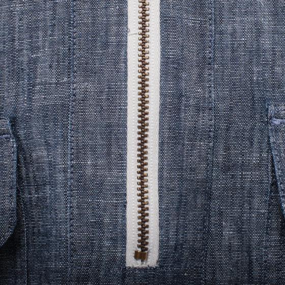 LA CHEMISE "WORKER ZIP" CHAMBRAY