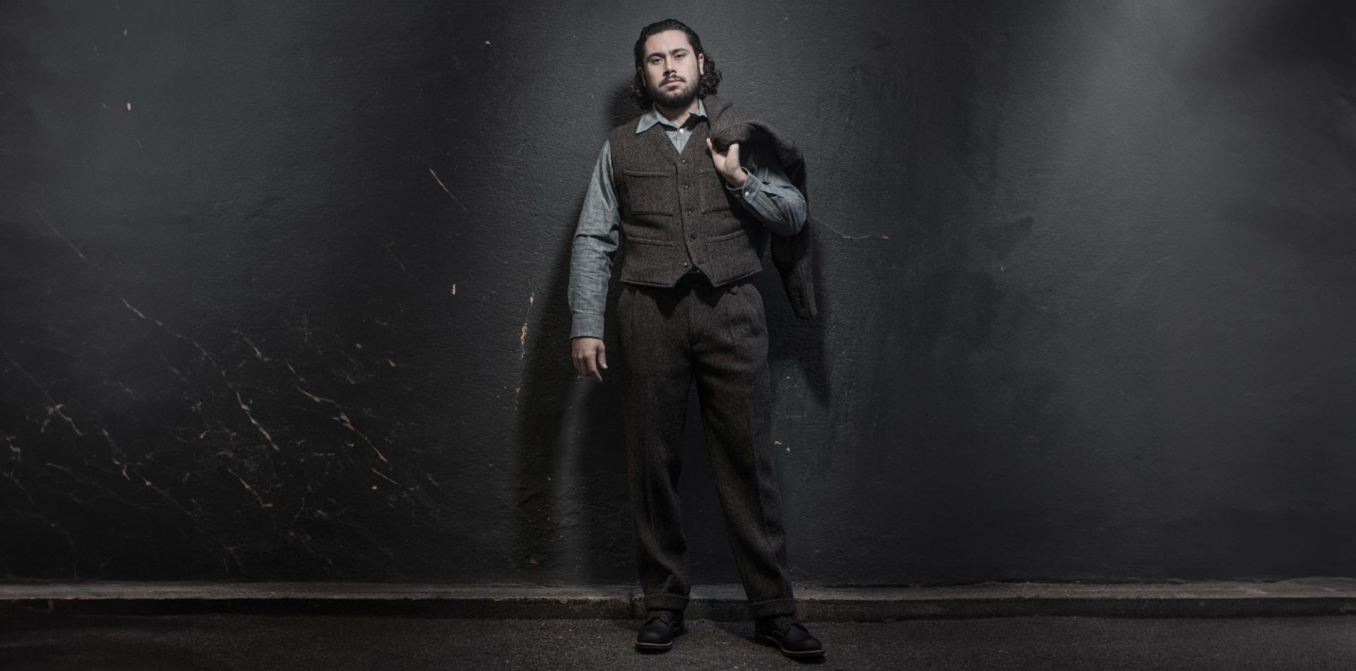 LE PANTALON MILORD - CHINÉ CHOCOLAT