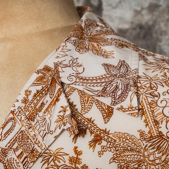 LA CHEMISE HAWAIENNE "TEMPLE TAN"