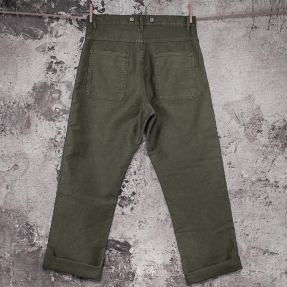 LE PANTALON "PENITENCIER" MOLESKINE KAKI