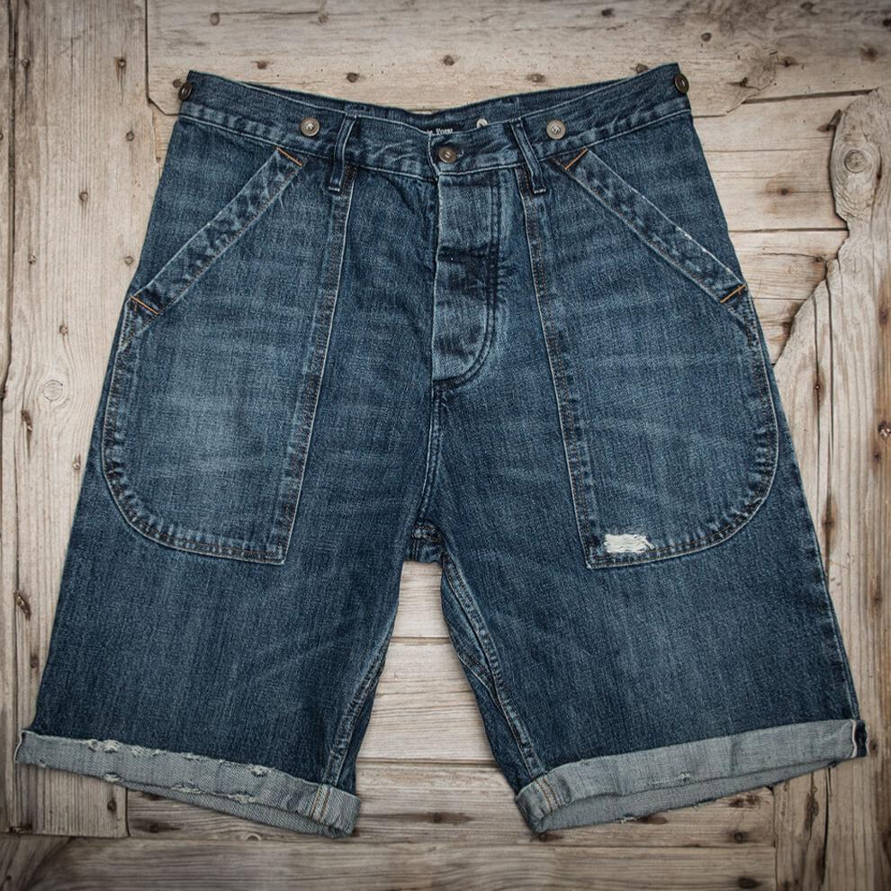 LE SHORT "DENIM CARGO HEAVY USED"