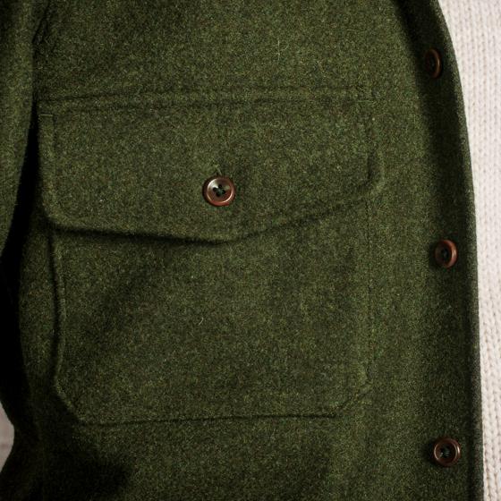 LA SURCHEMISE "BAROUDEUR" KAKI WOOL