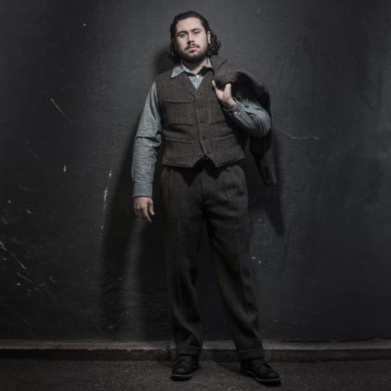 LE PANTALON MILORD - CHINÉ CHOCOLAT