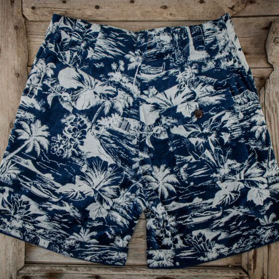 SHORT HAWAIIAN INDIGO SPONGE «BEACH»