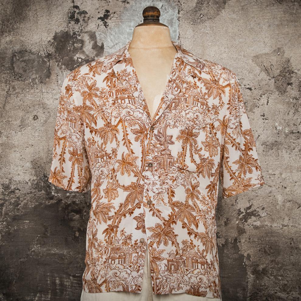 LA CHEMISE HAWAIENNE "TEMPLE TAN"