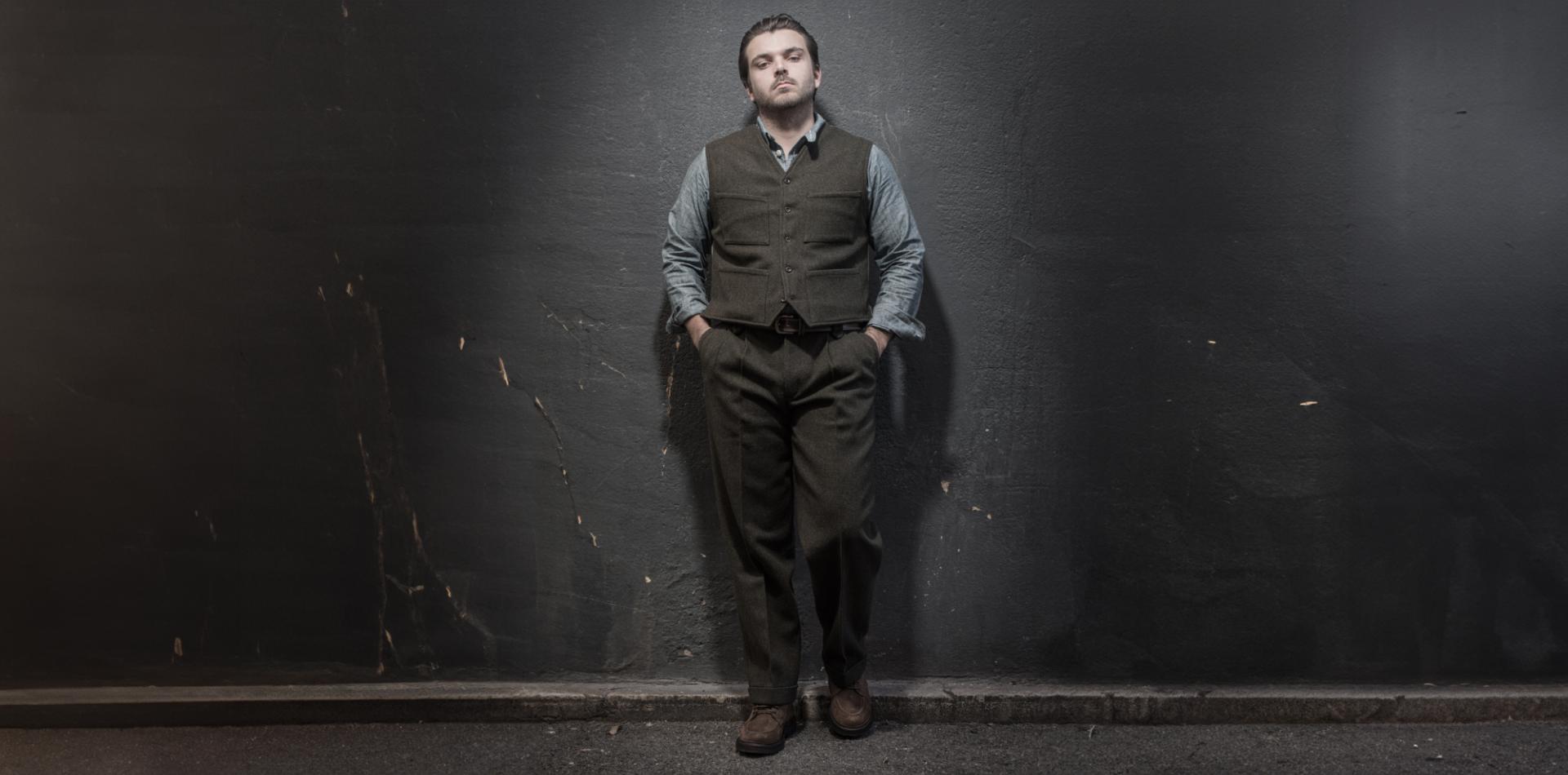 LE PANTALON MILORD - LAINE KAKI