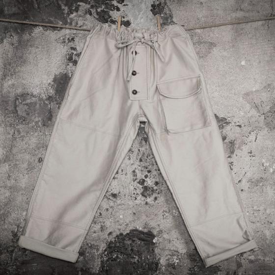 LE PANTALON SUBMARINER - STONED NATURAL MOLESKINE