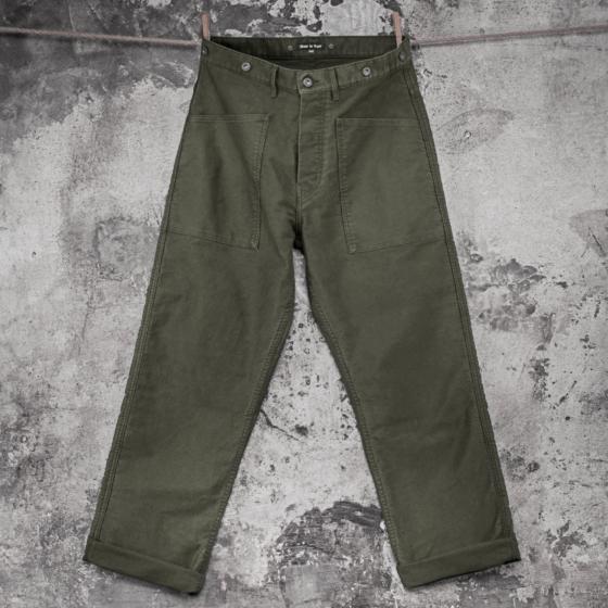 LE PANTALON "PENITENCIER" MOLESKINE KAKI