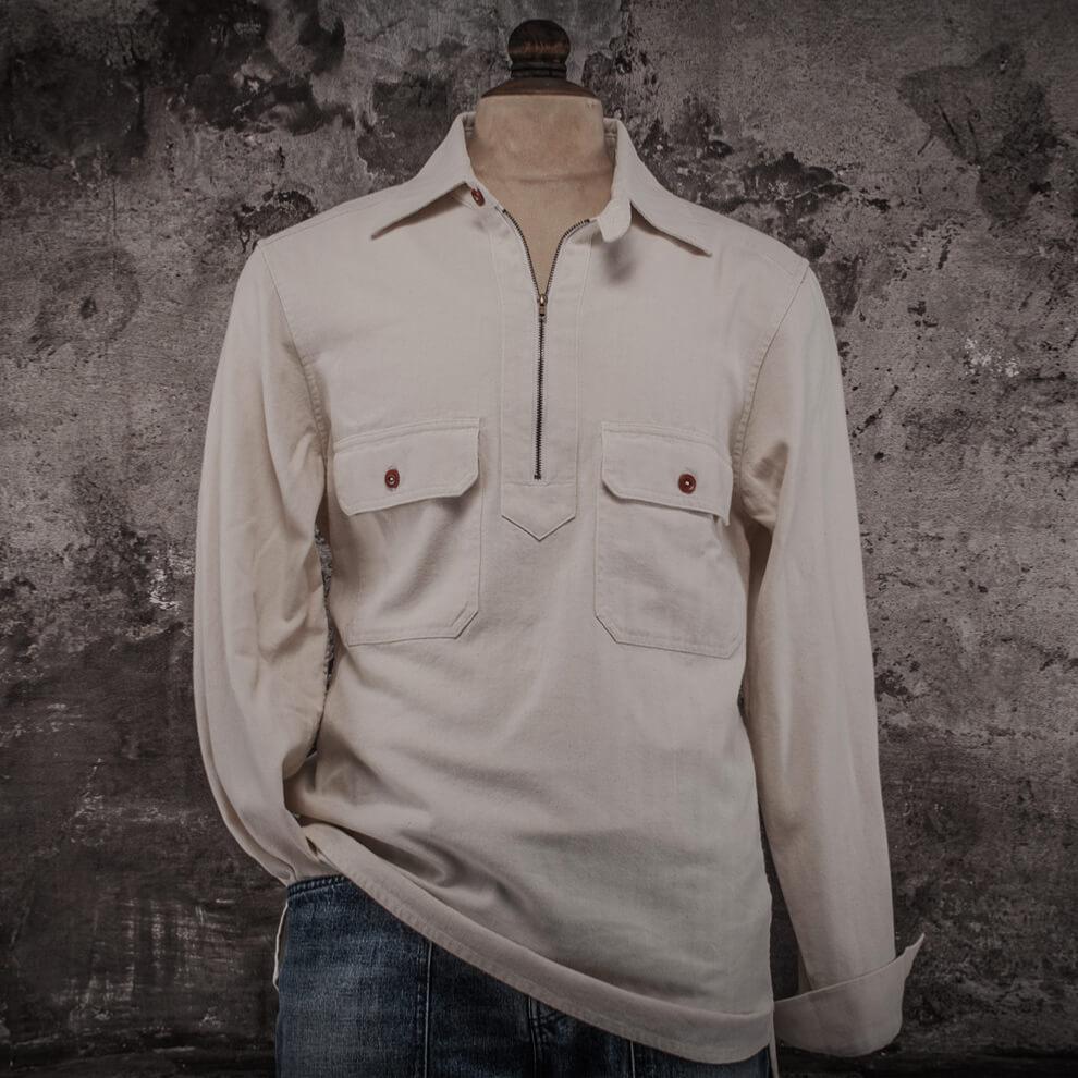 LA CHEMISE "WORKER ZIP" NATUREL