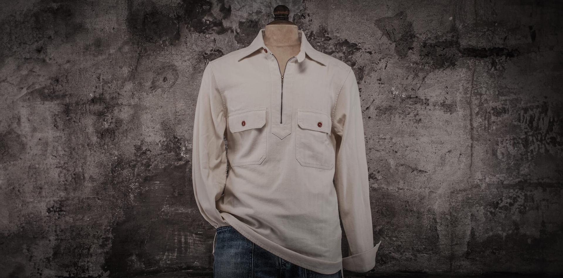 LA CHEMISE "WORKER ZIP" NATUREL