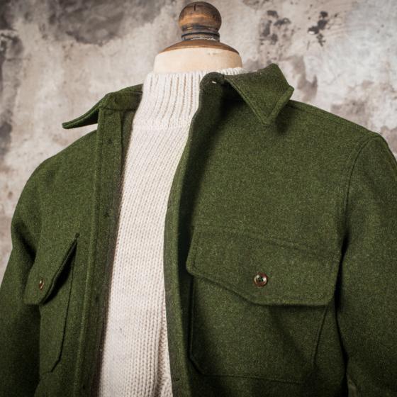 LA SURCHEMISE "BAROUDEUR" KAKI WOOL