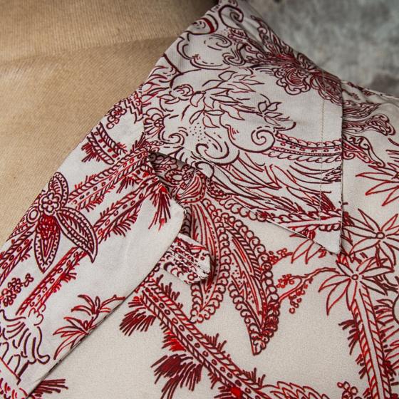 LA CHEMISE HAWAIENNE "TEMPLE RED"