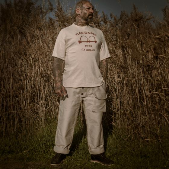 LE PANTALON SUBMARINER - STONED NATURAL MOLESKINE